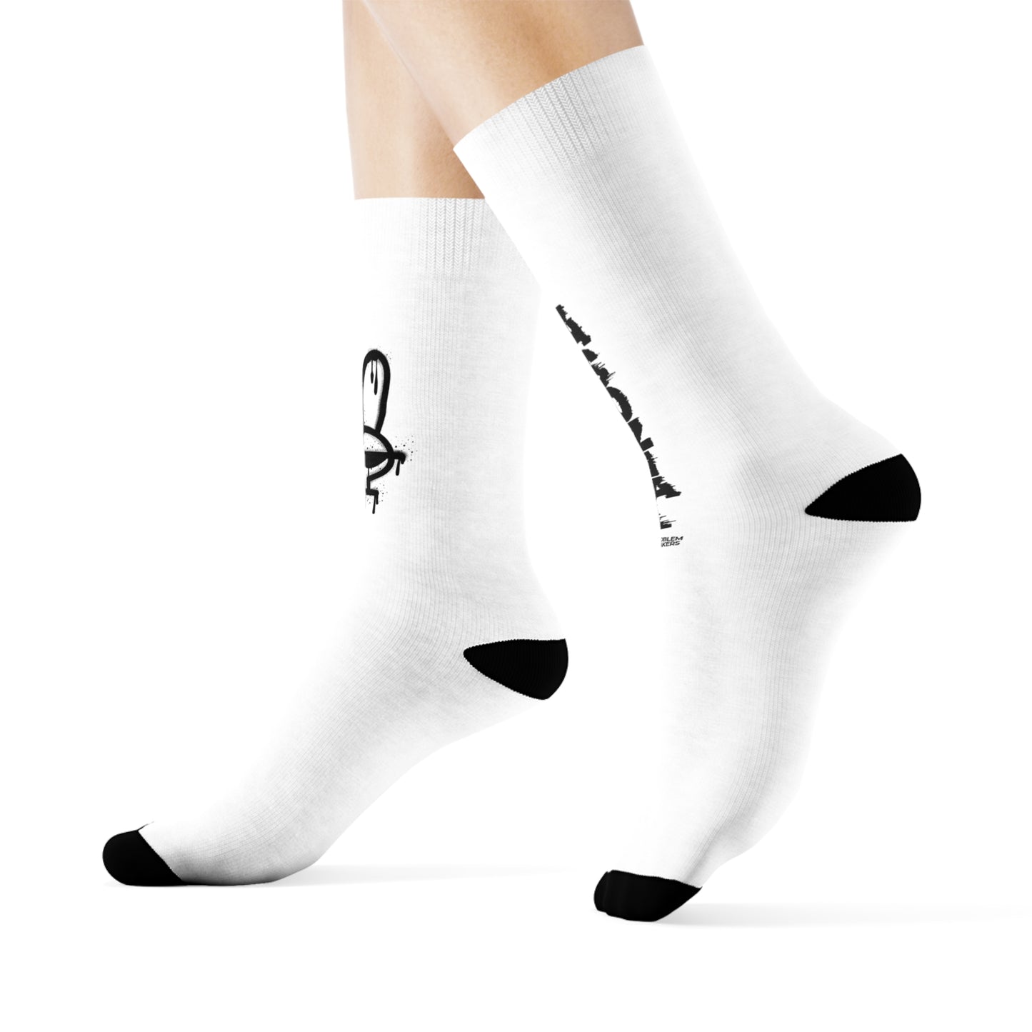 Trendy Graphic Crew Socks - Cool Streetwear Designs for Casual Comfort