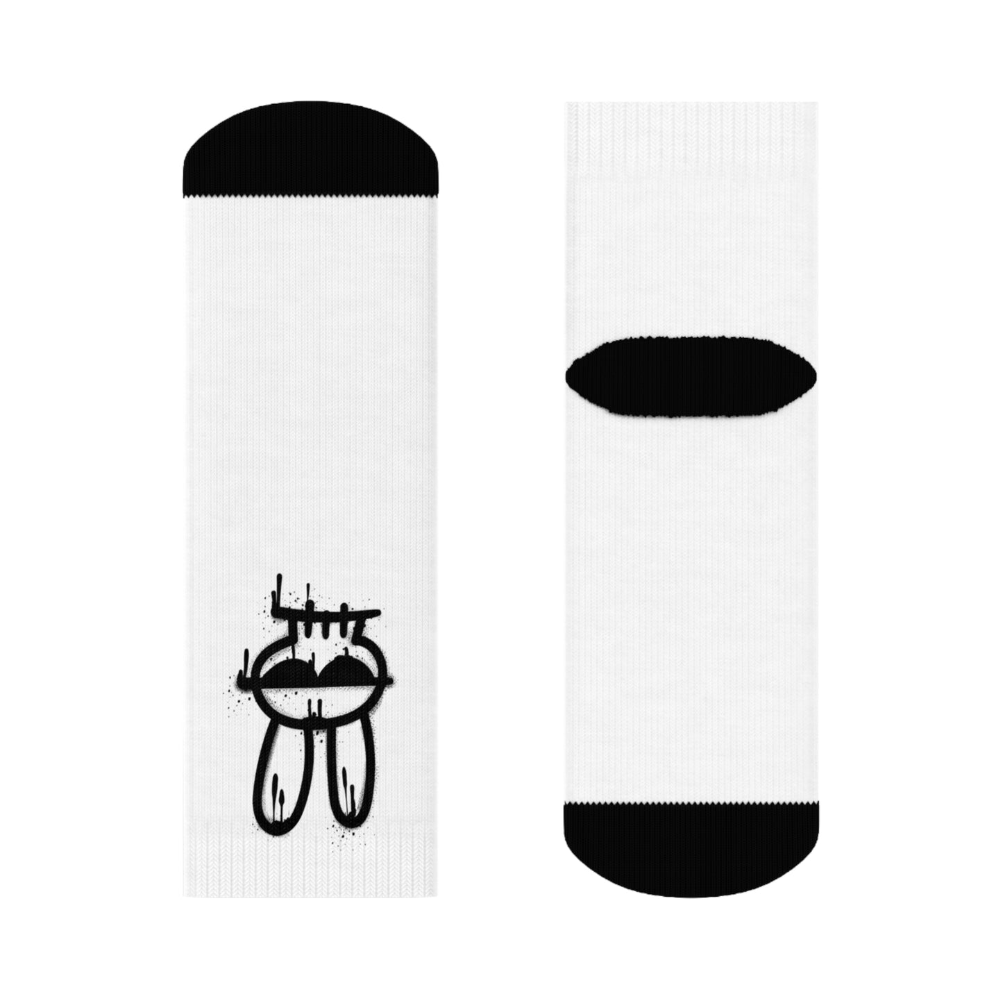 Trendy Graphic Crew Socks - Cool Streetwear Designs for Casual Comfort
