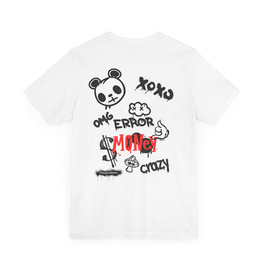 Cool Streetwear Graphic Tee with Panda & Money Design