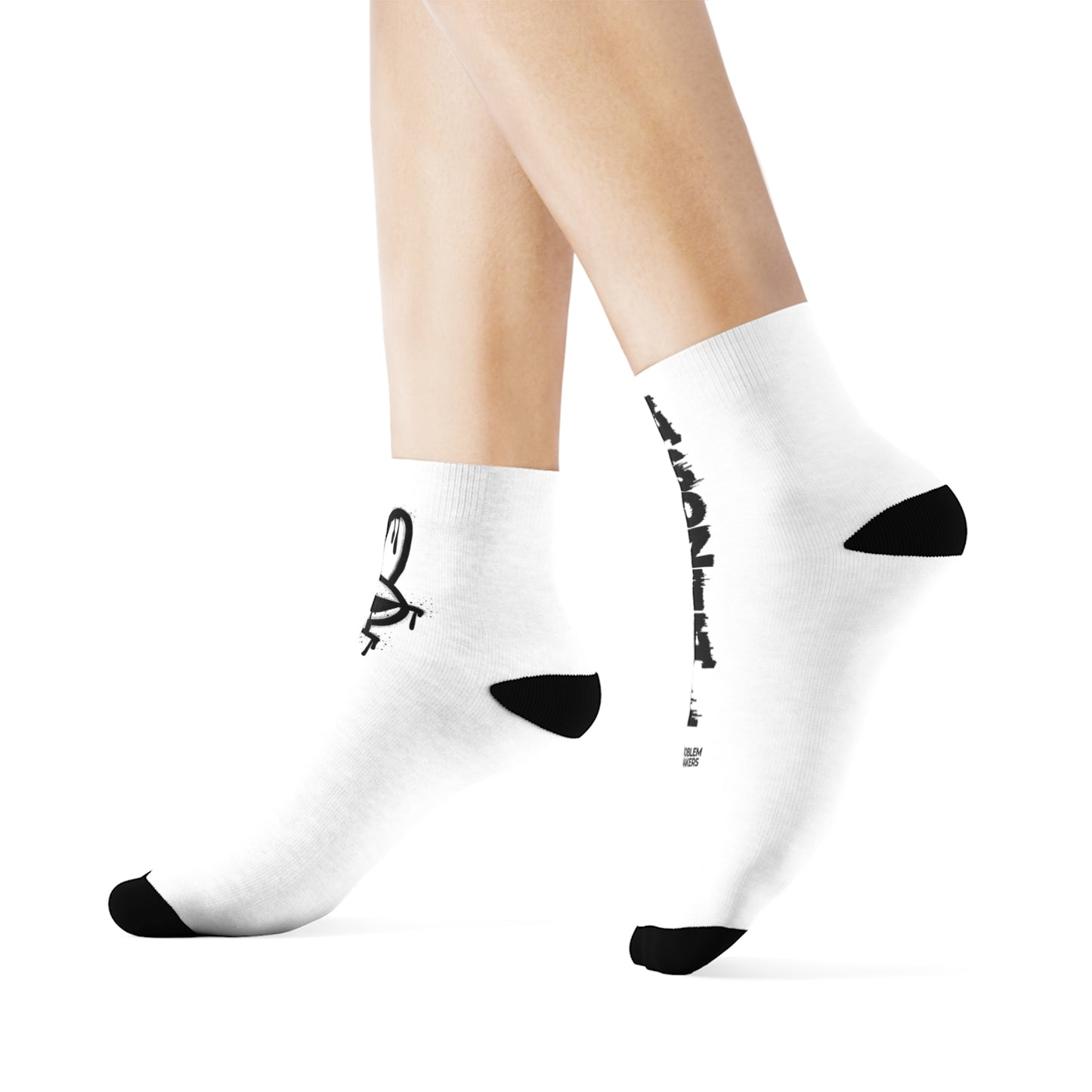Trendy Graphic Crew Socks - Cool Streetwear Designs for Casual Comfort