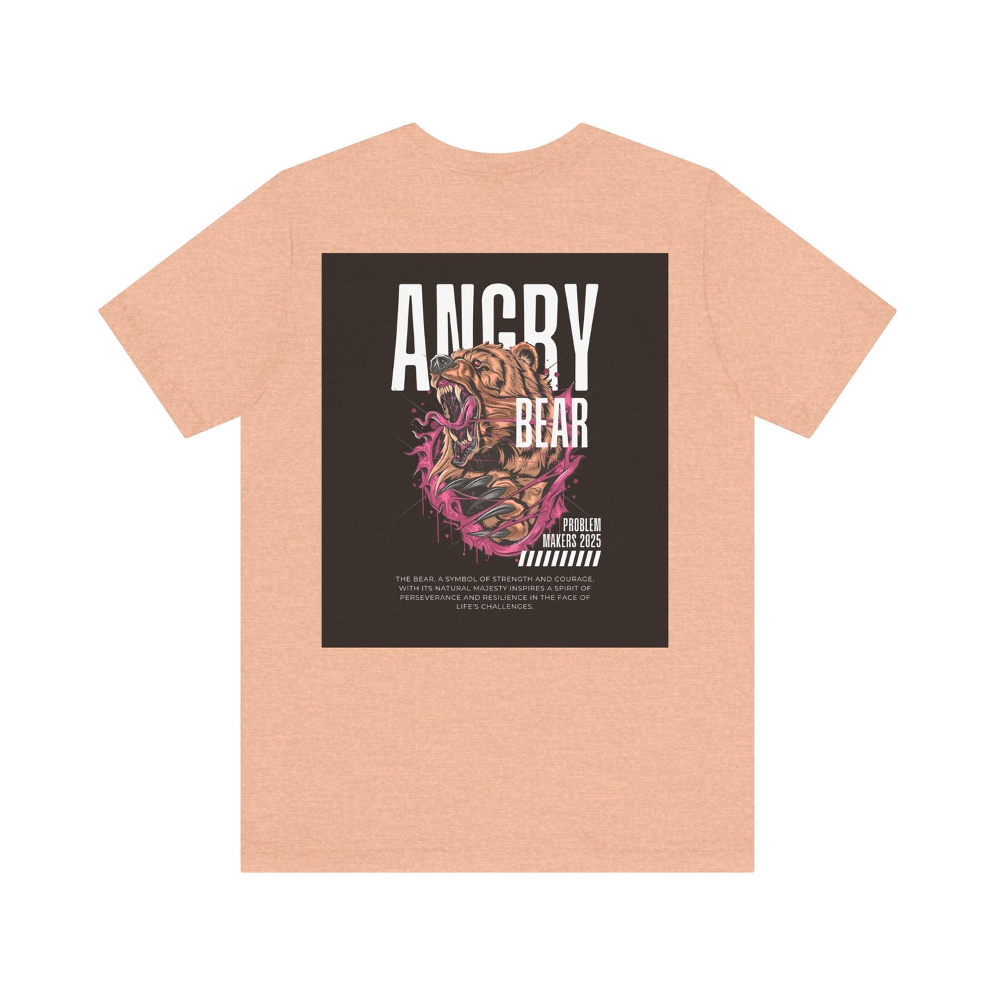 Angry Bear Graphic Tee - Unisex Jersey Short Sleeve T-Shirt
