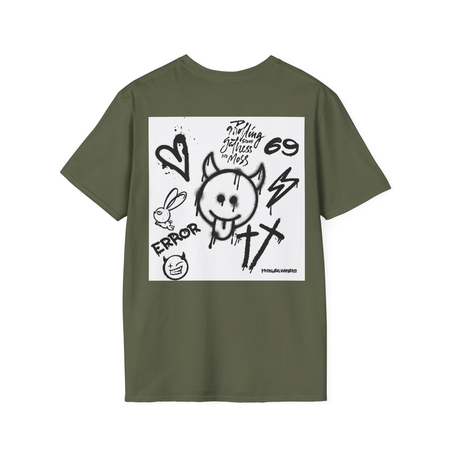 Graphic Unisex T-Shirt - Street Art Vibes with Playful Emojis