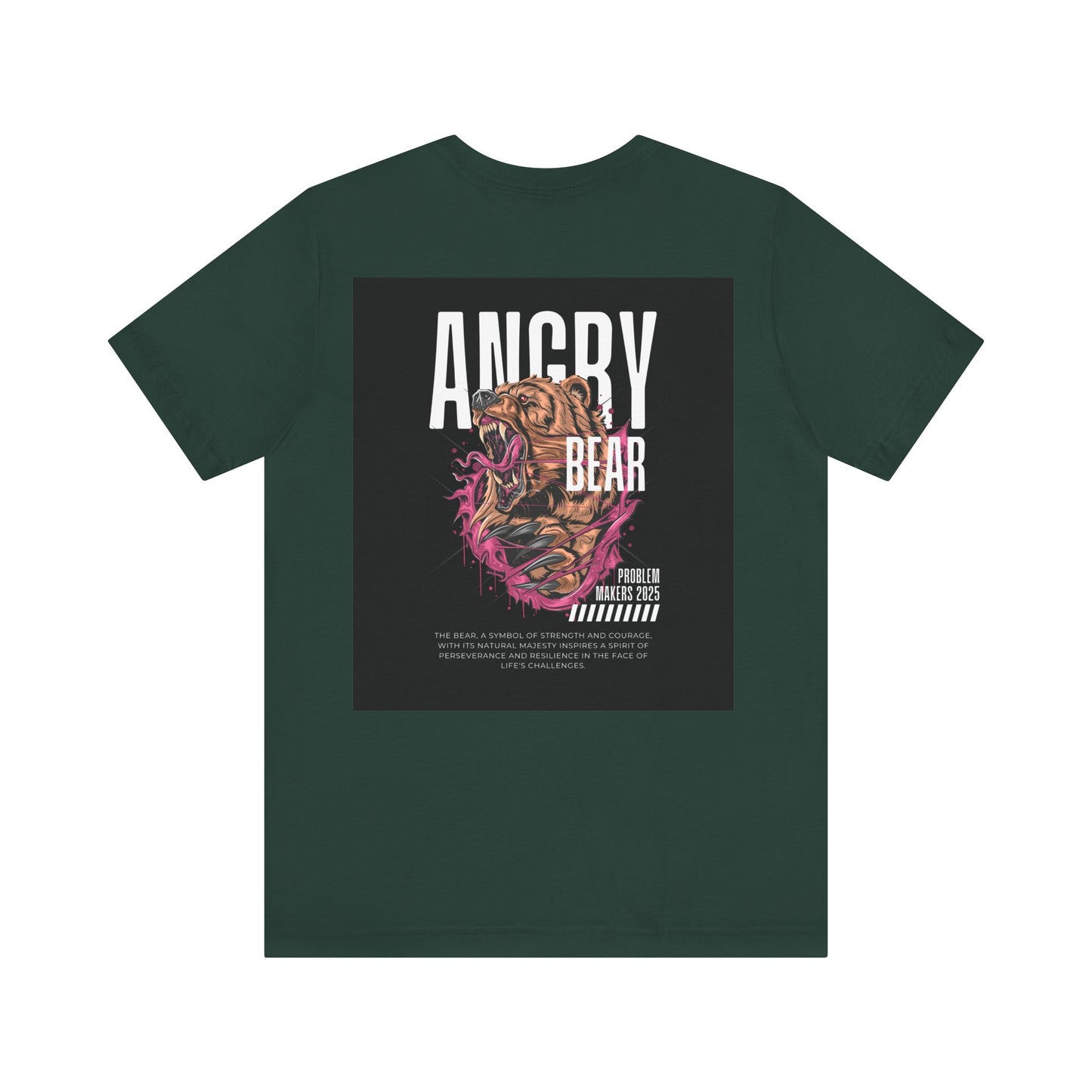 Angry Bear Graphic Tee - Unisex Jersey Short Sleeve T-Shirt