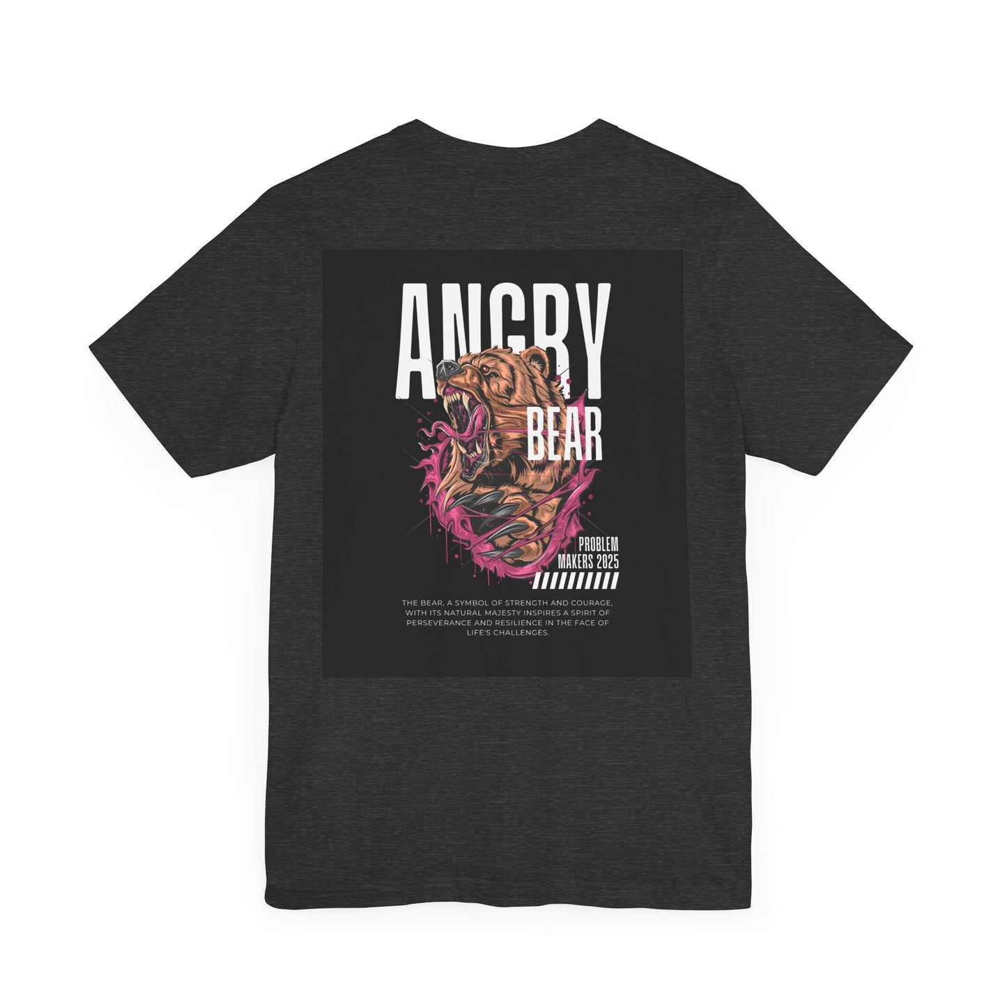 Angry Bear Graphic Tee - Unisex Jersey Short Sleeve T-Shirt