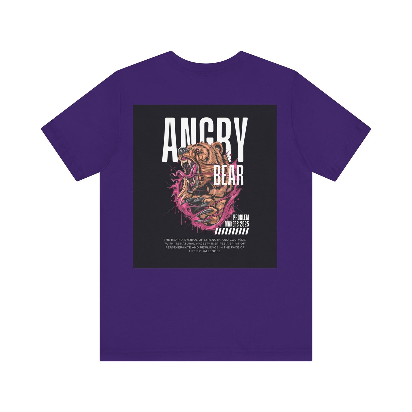 Angry Bear Graphic Tee - Unisex Jersey Short Sleeve T-Shirt