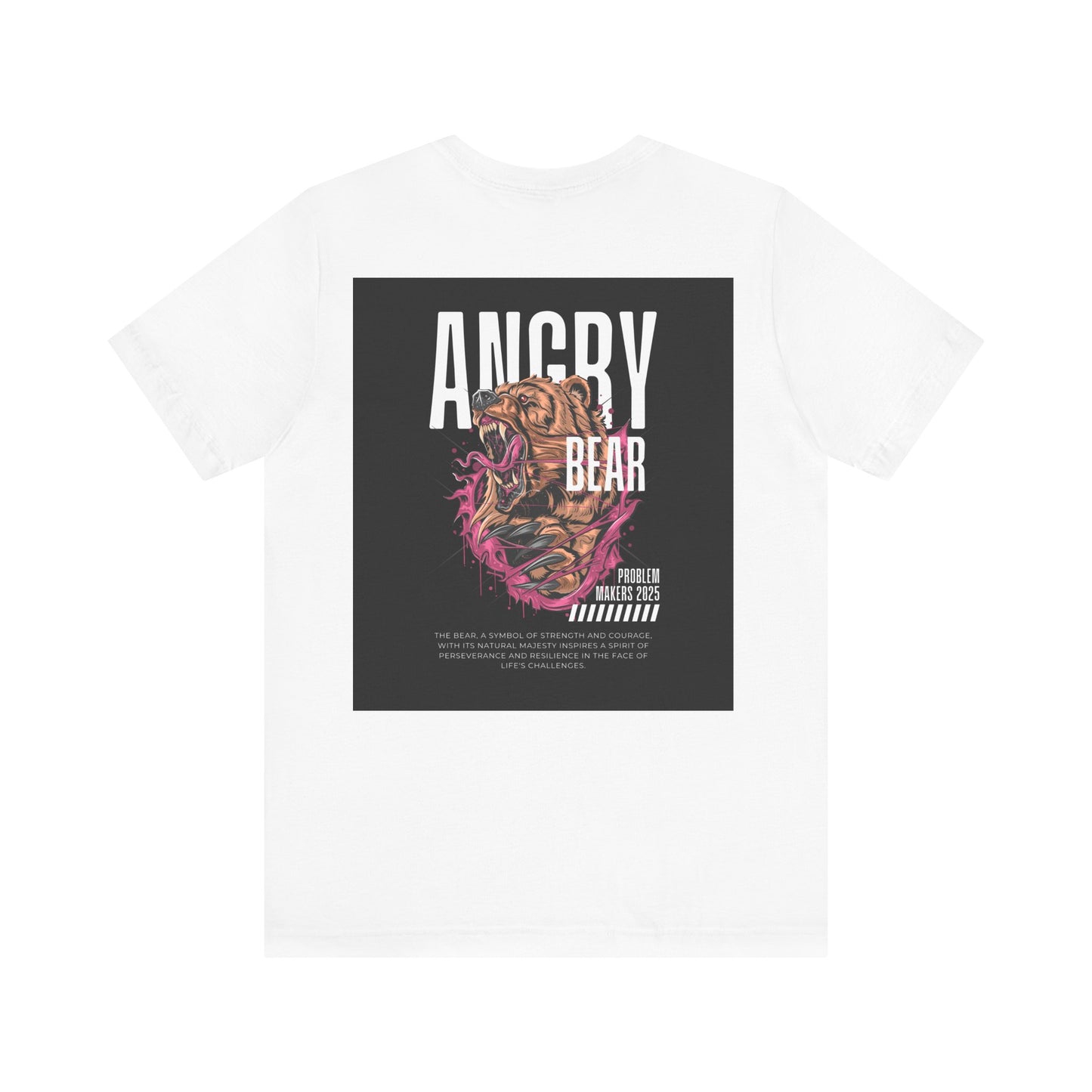 Angry Bear Graphic Tee - Unisex Jersey Short Sleeve T-Shirt