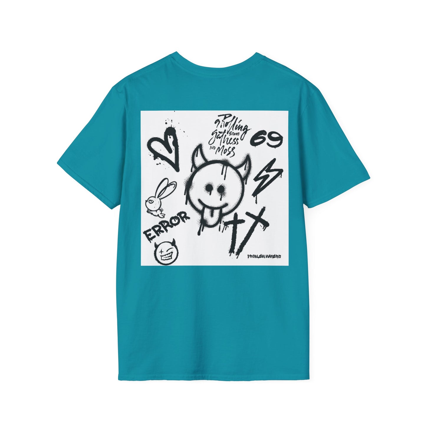 Graphic Unisex T-Shirt - Street Art Vibes with Playful Emojis