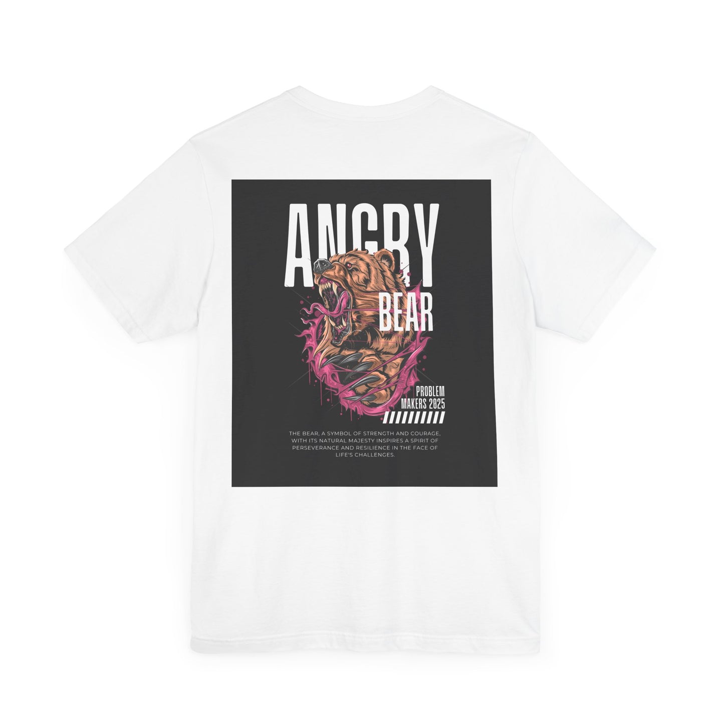 Angry Bear Graphic Tee - Unisex Jersey Short Sleeve T-Shirt