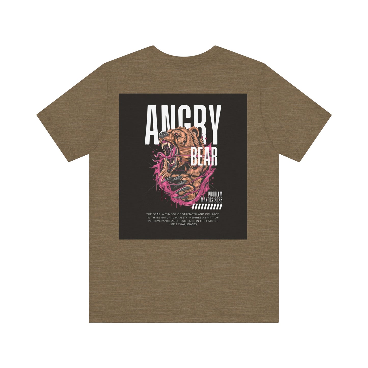 Angry Bear Graphic Tee - Unisex Jersey Short Sleeve T-Shirt