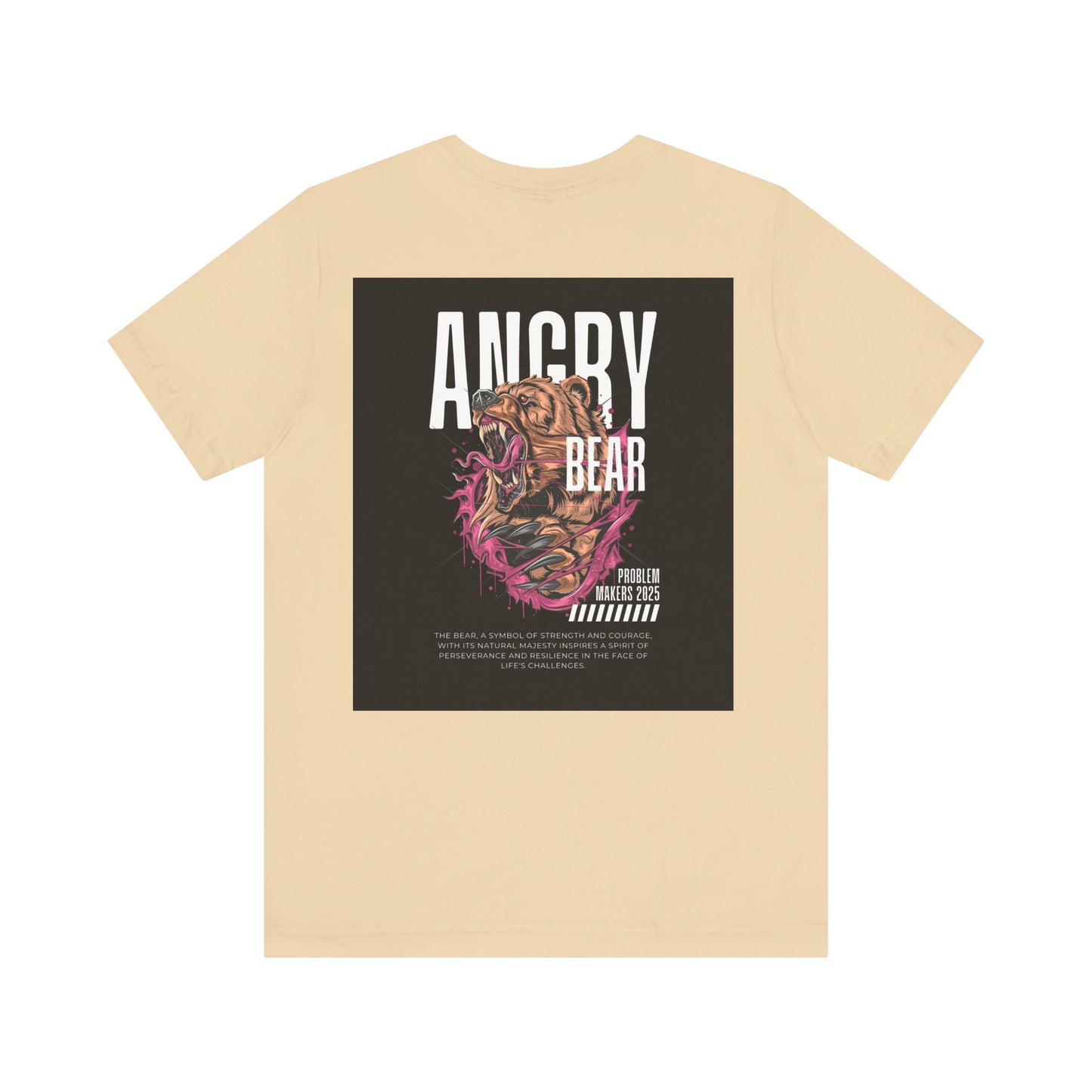 Angry Bear Graphic Tee - Unisex Jersey Short Sleeve T-Shirt