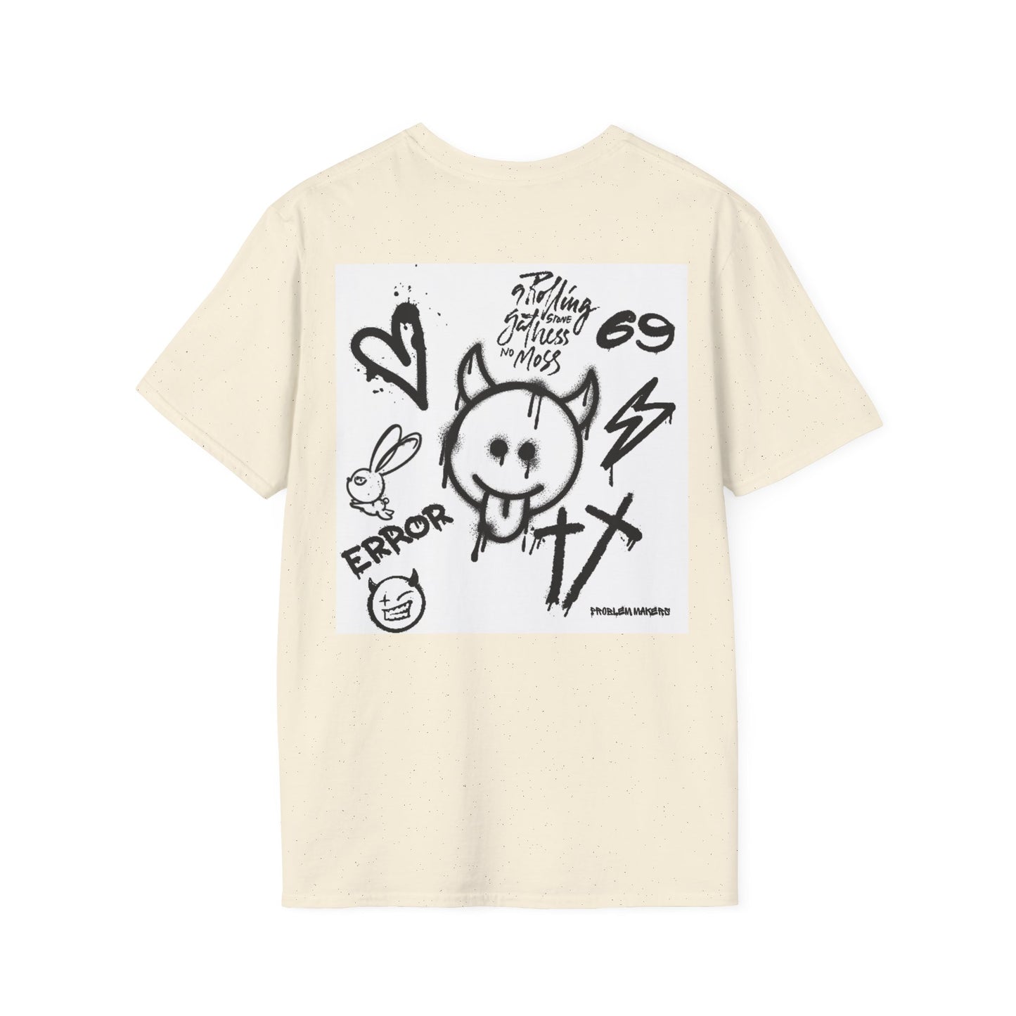 Graphic Unisex T-Shirt - Street Art Vibes with Playful Emojis