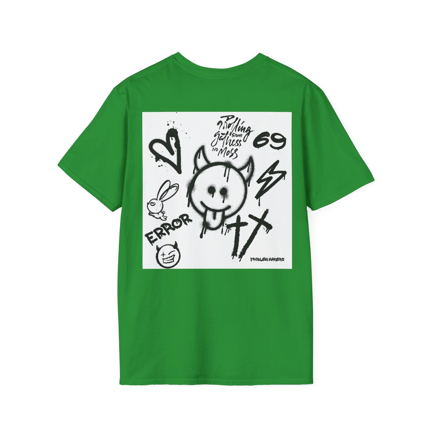 Graphic Unisex T-Shirt - Street Art Vibes with Playful Emojis