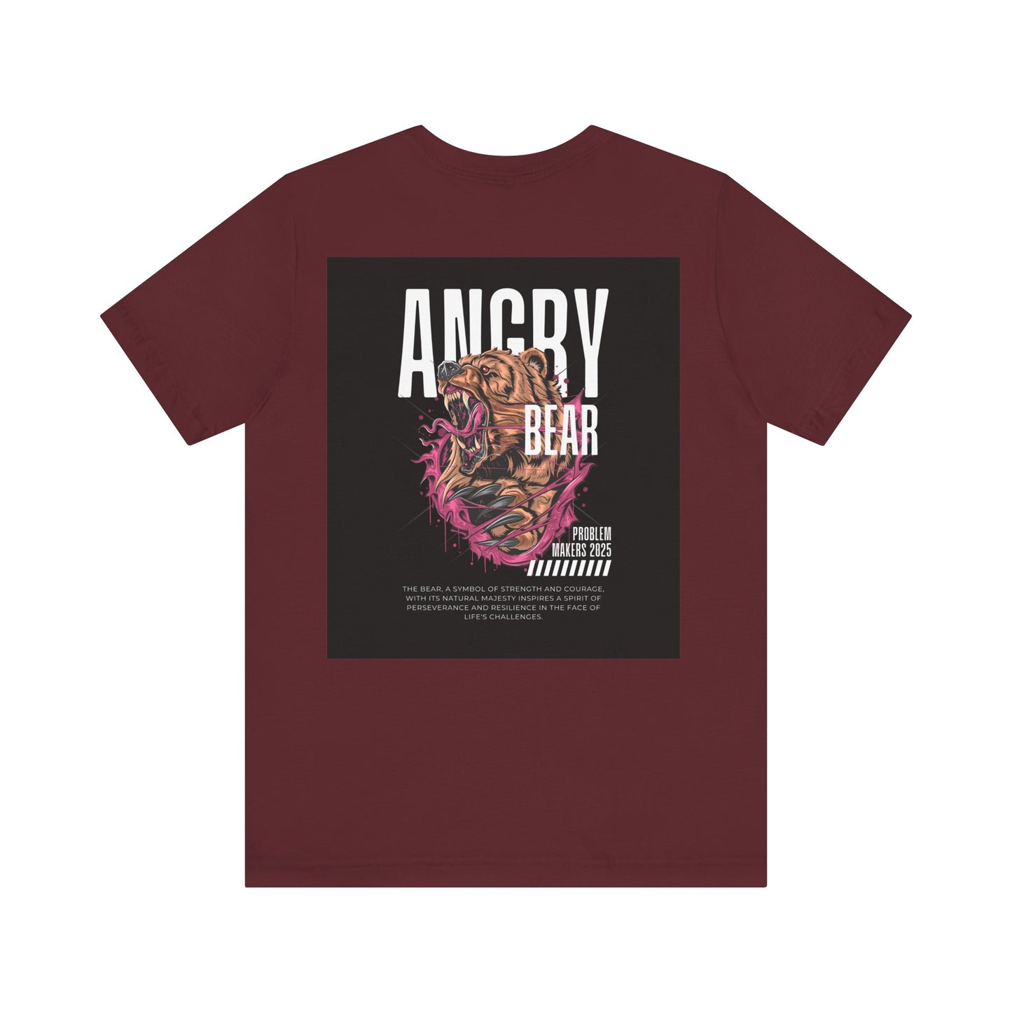 Angry Bear Graphic Tee - Unisex Jersey Short Sleeve T-Shirt