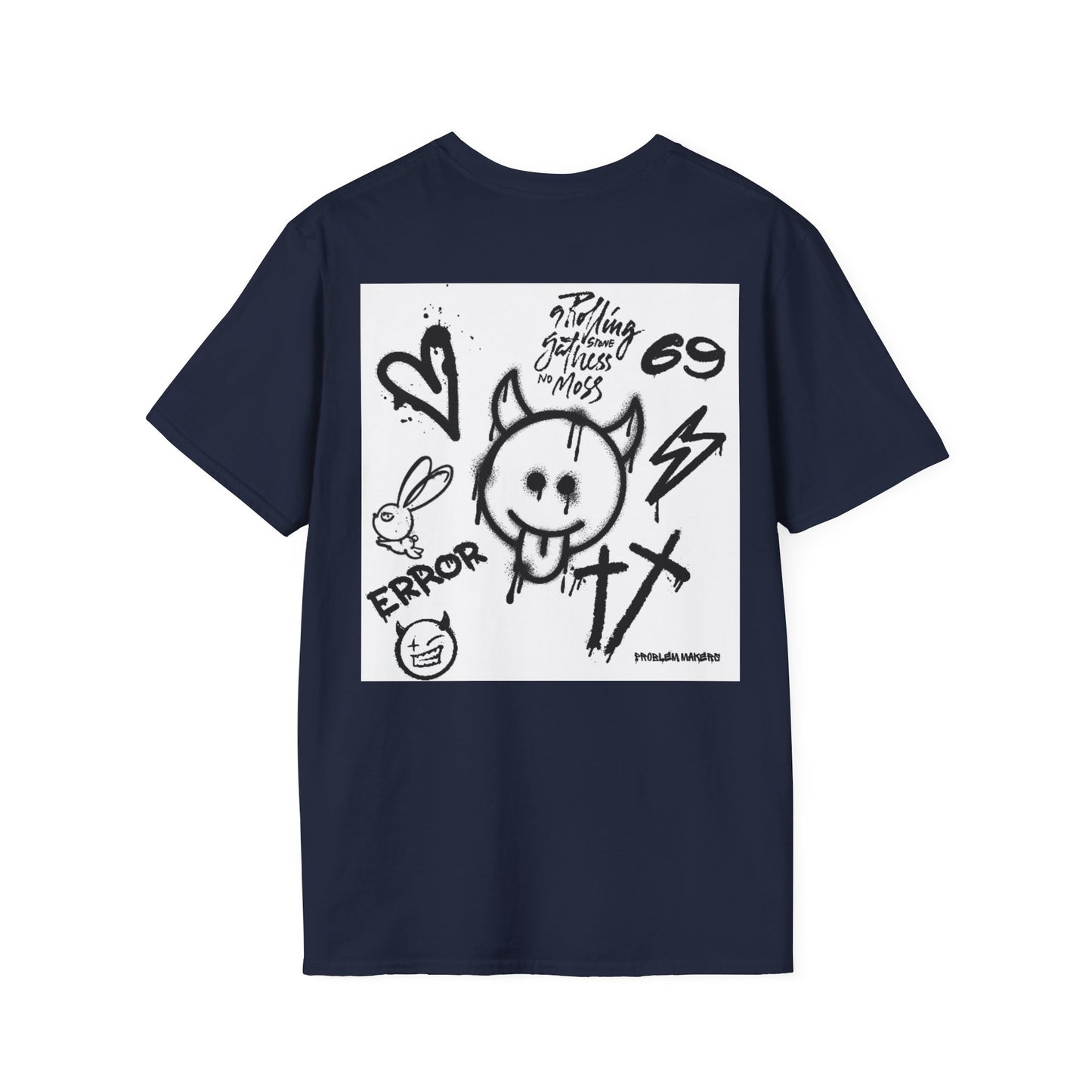 Graphic Unisex T-Shirt - Street Art Vibes with Playful Emojis