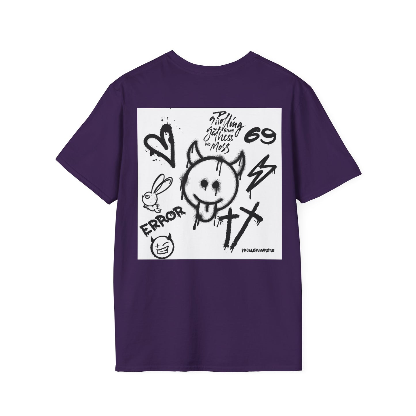 Graphic Unisex T-Shirt - Street Art Vibes with Playful Emojis