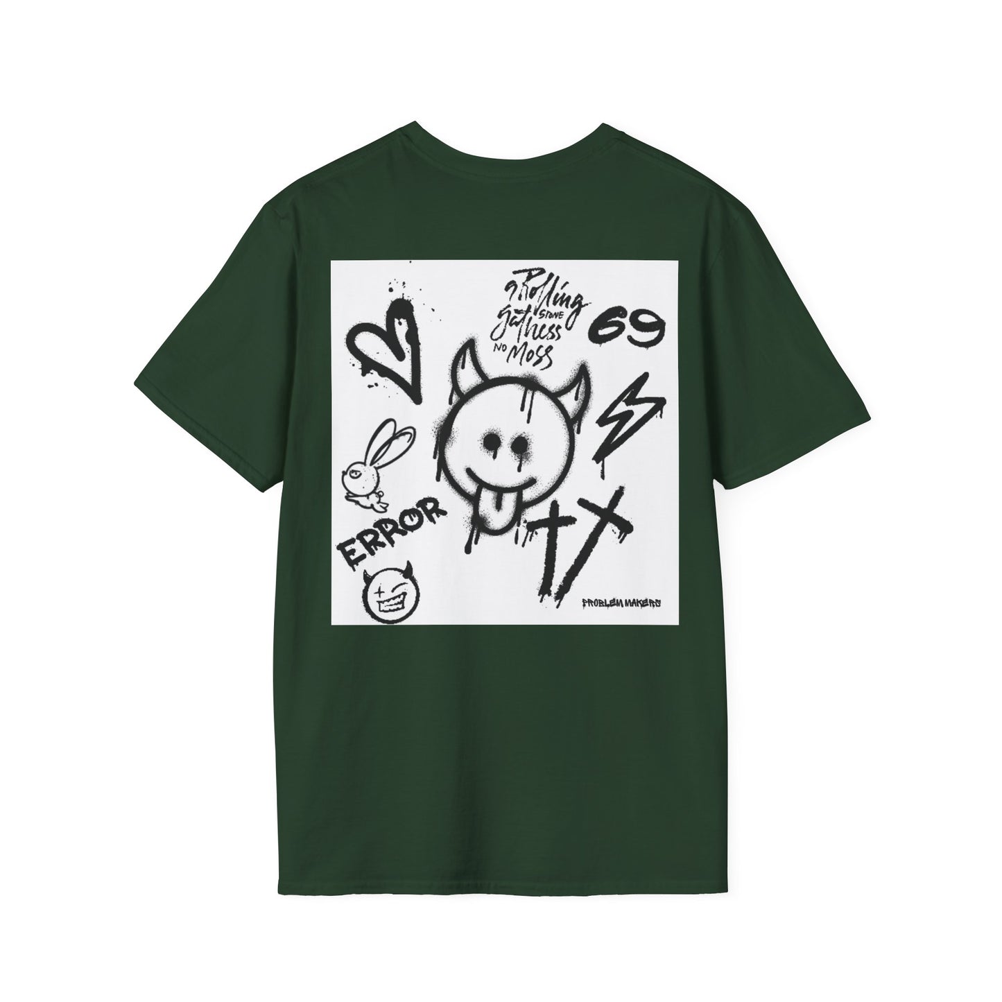 Graphic Unisex T-Shirt - Street Art Vibes with Playful Emojis