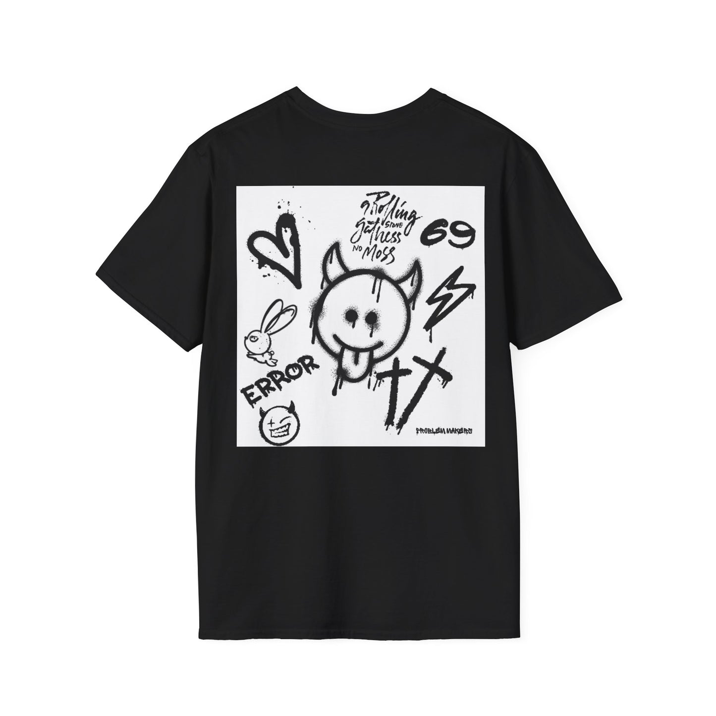 Graphic Unisex T-Shirt - Street Art Vibes with Playful Emojis