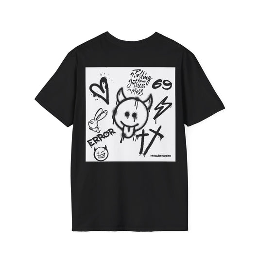 Graphic Unisex T-Shirt - Street Art Vibes with Playful Emojis