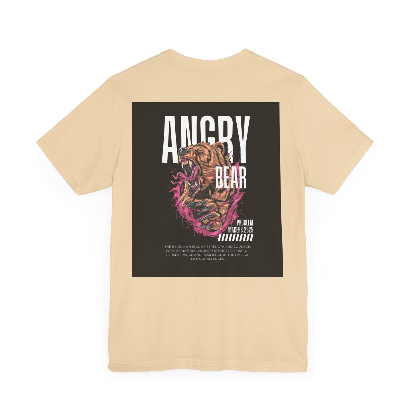 Angry Bear Graphic Tee - Unisex Jersey Short Sleeve T-Shirt
