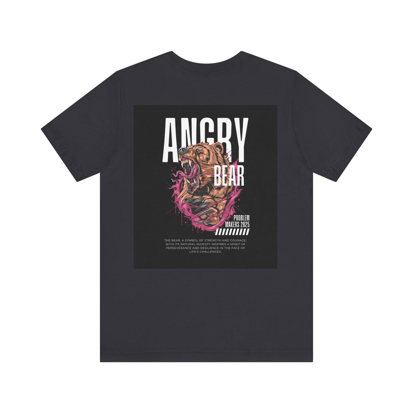 Angry Bear Graphic Tee - Unisex Jersey Short Sleeve T-Shirt