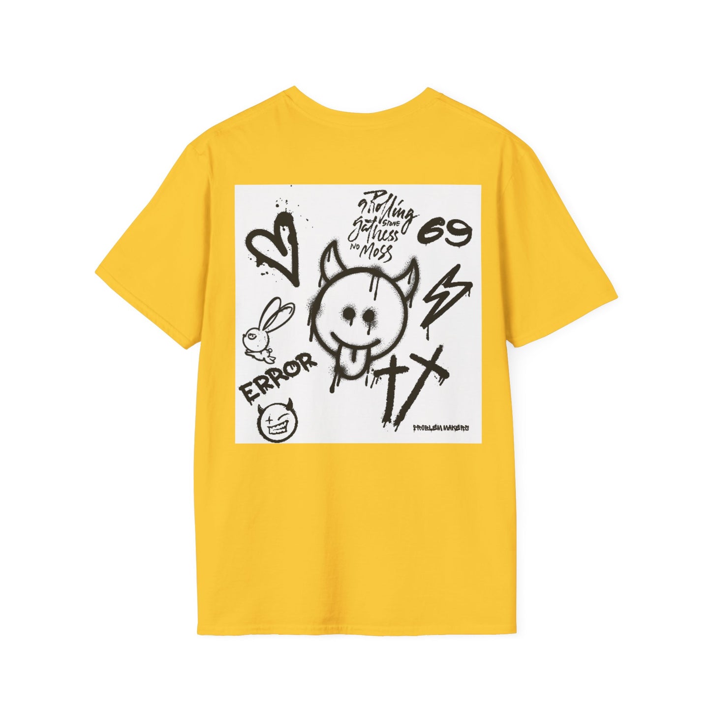 Graphic Unisex T-Shirt - Street Art Vibes with Playful Emojis