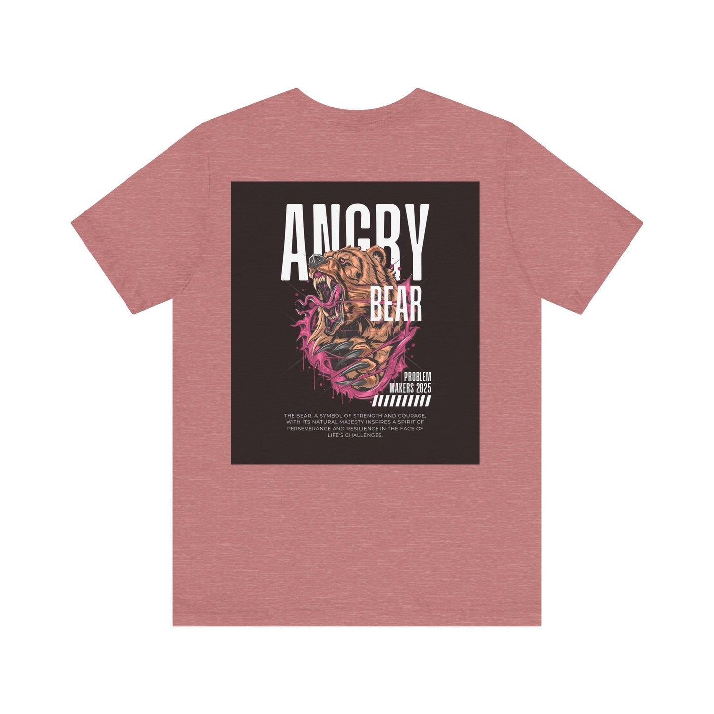 Angry Bear Graphic Tee - Unisex Jersey Short Sleeve T-Shirt
