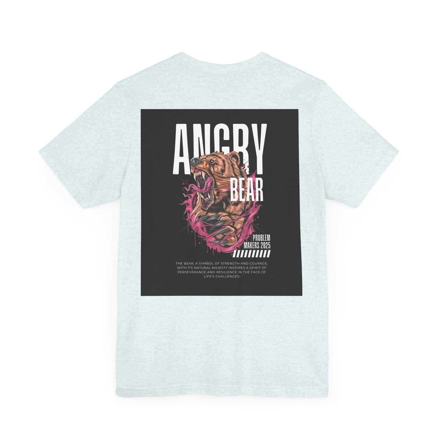 Angry Bear Graphic Tee - Unisex Jersey Short Sleeve T-Shirt