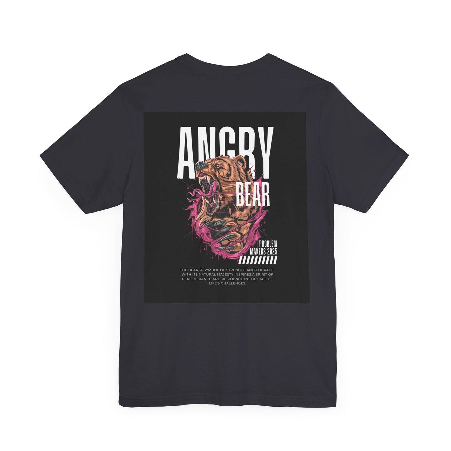 Angry Bear Graphic Tee - Unisex Jersey Short Sleeve T-Shirt