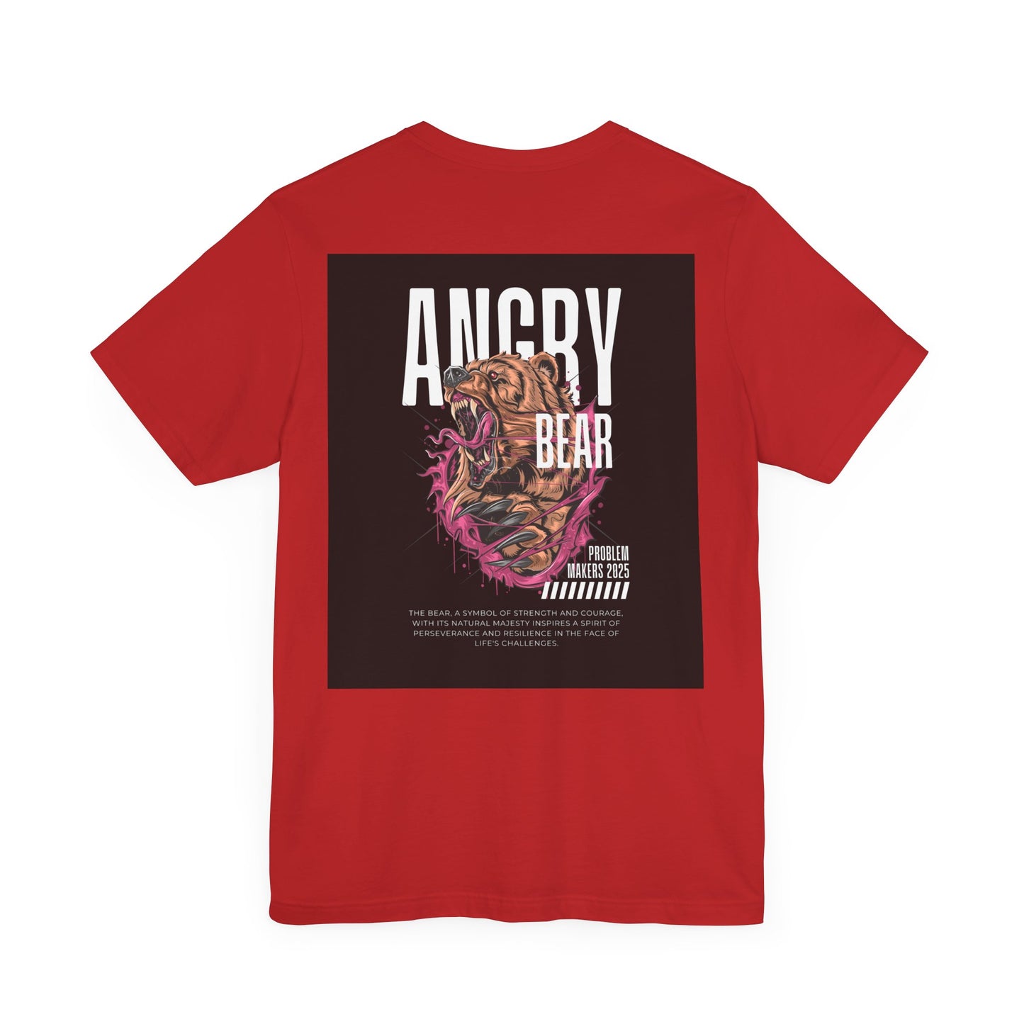 Angry Bear Graphic Tee - Unisex Jersey Short Sleeve T-Shirt