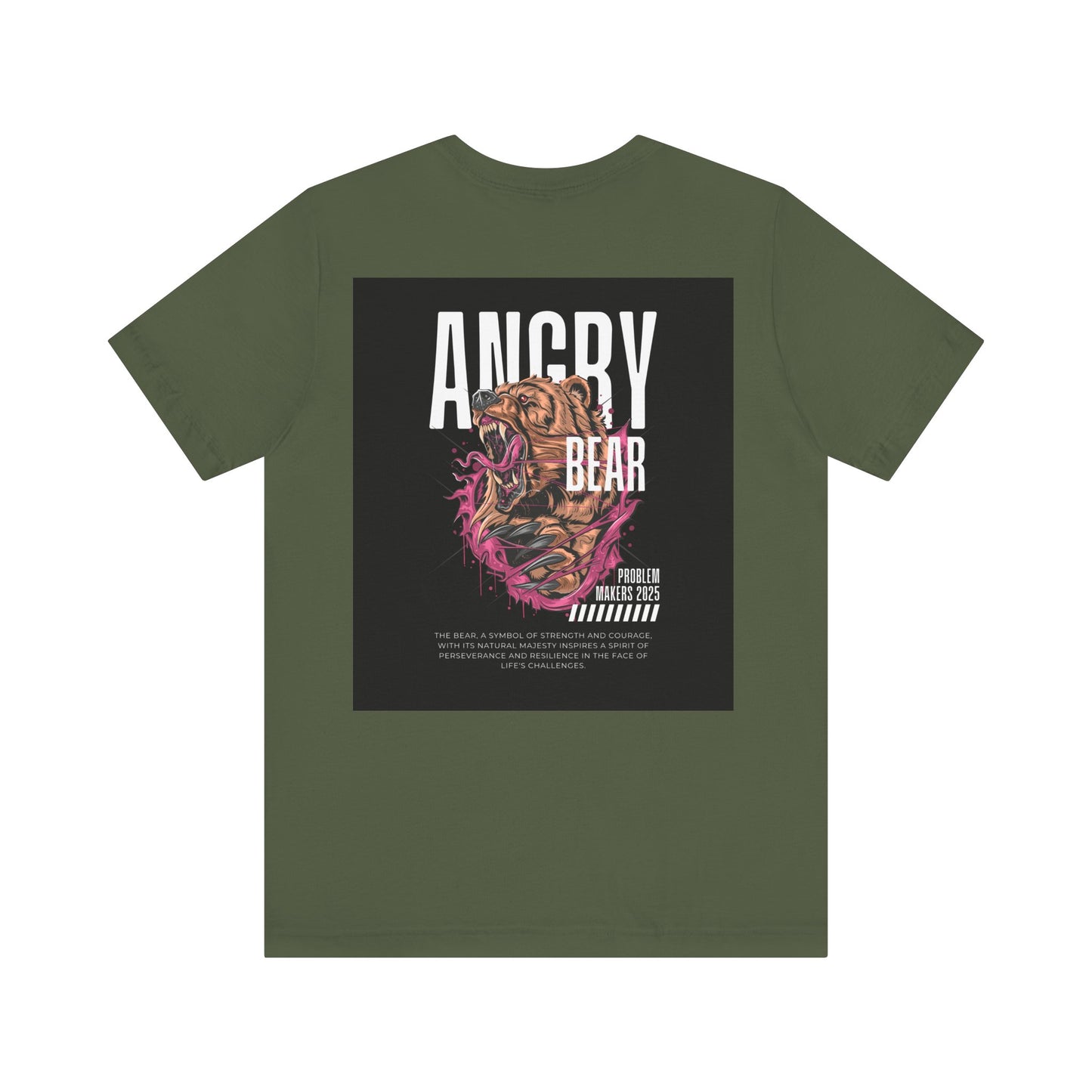 Angry Bear Graphic Tee - Unisex Jersey Short Sleeve T-Shirt