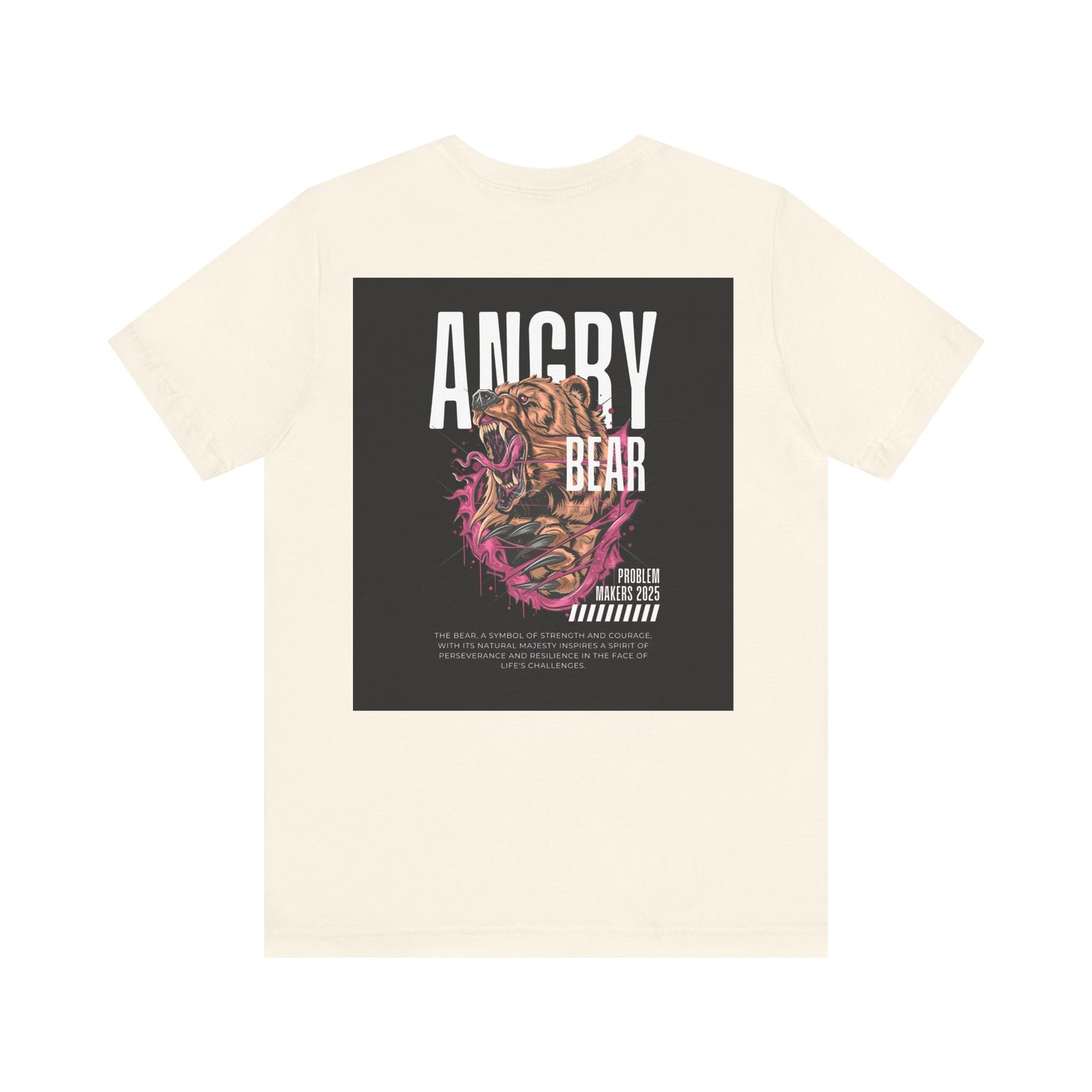 Angry Bear Graphic Tee - Unisex Jersey Short Sleeve T-Shirt