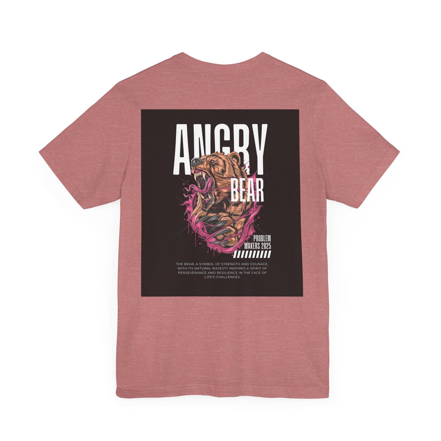 Angry Bear Graphic Tee - Unisex Jersey Short Sleeve T-Shirt