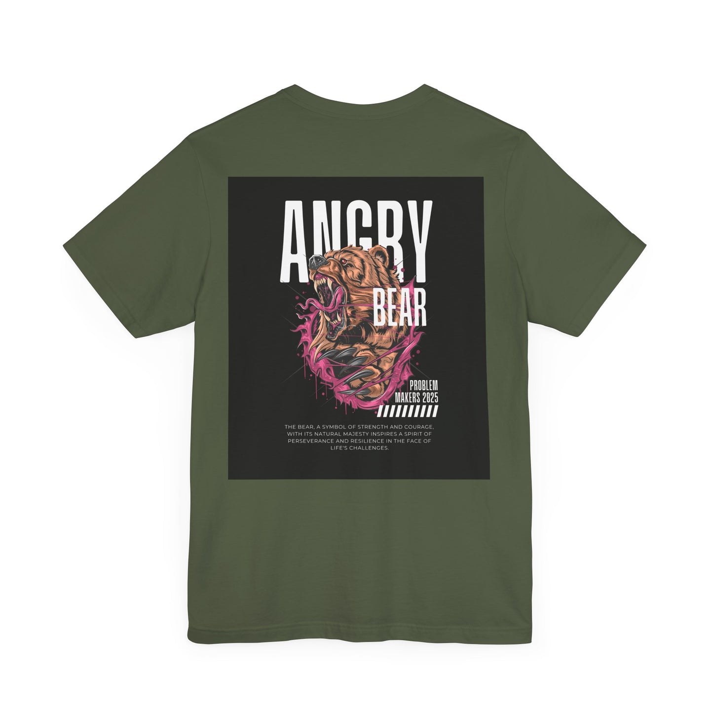 Angry Bear Graphic Tee - Unisex Jersey Short Sleeve T-Shirt
